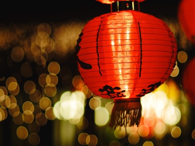 Farolillo para celebrar el Año Nuevo Chino