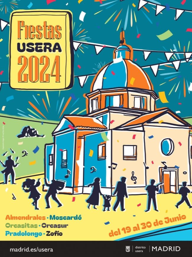 Cartel Fiestas Usera 2024